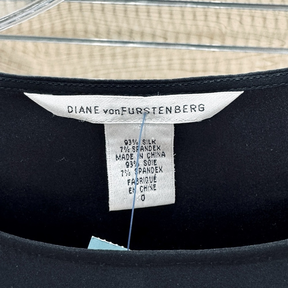 Diane Von Furstenberg Black Blouse